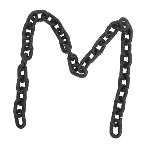 UKCOCO Simulierte Eisenkettendekoration Halloween-Kettendekor Halloween-Türzugkette dekorative Kette Halloween-Ketten aus Kunststoff Halloween-Kette aus Kunststoff Kostümkette PVC Schwarz UKCOCO Simulierte Eisenkettendekoration Halloween-Kettendekor Halloween-Türzugkette dekorative Kette Halloween-Ketten aus Kunststoff Halloween-Kette aus Kunststoff Kostümkette PVC Schwarz von UKCOCO