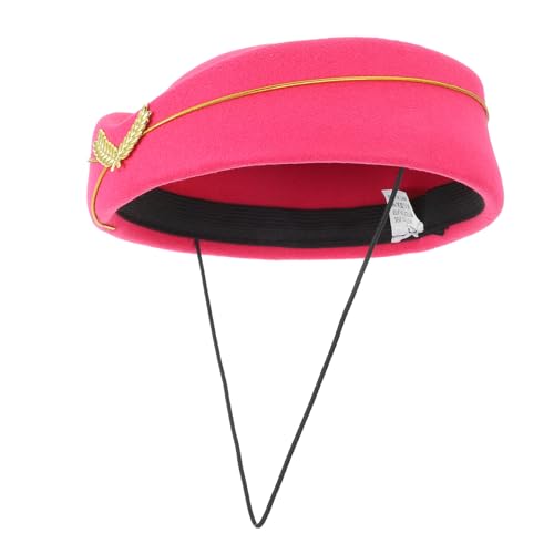UKCOCO Stewardess Hut Damen Kostüm Zubehör Cosplay Hut für Flugbegleiterin für Partys Veranstaltungen für Halloween und Themenfeiern Attraktives Design für Modebewusste Frauen von UKCOCO