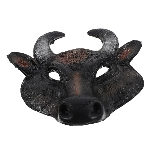 UKCOCO Stiermaske PU für Halloween Kostüm Requisite Halbe Gesicht Maske Gruselige Maskerade Maske für Karneval Cosplay Partys Verstellbares Kopfband Atmungsaktiv UKCOCO Stiermaske PU für Halloween Kostüm Requisite Halbe Gesicht Maske Gruselige Maskerade Maske für Karneval Cosplay Partys Verstellbares Kopfband Atmungsaktiv von UKCOCO