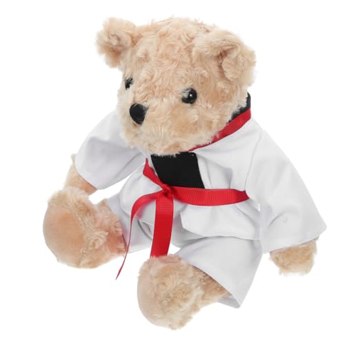 UKCOCO Taekwondo Bär Plüschfigur Kuschelig Niedlich Dekoration für Geburtstage Feiertage für Taekwondo Fans und Sammler von UKCOCO