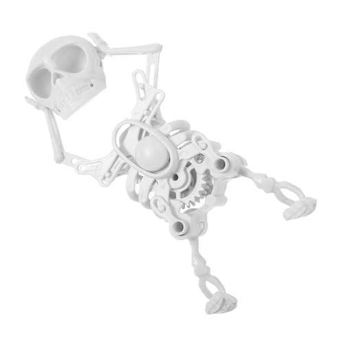 UKCOCO Tanzendes Skelett Halloween Party Deko Weiß Windup Mechanisch Langlebig Leicht Tragbar Lustige Druck Figur für Teens Erwachsene von UKCOCO