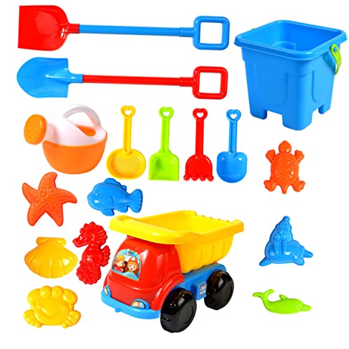 UKCOCO Teiliges Sandspielzeug mit Vier Rädern Zwei Großen Sandbaggern und Vielseitigen Strandwerkzeugen Robustes Outdoor für Jungen und Mädchen zum Buddeln UKCOCO Teiliges Sandspielzeug mit Vier Rädern Zwei Großen Sandbaggern und Vielseitigen Strandwerkzeugen Robustes Outdoor für Jungen und Mädchen zum Buddeln von UKCOCO