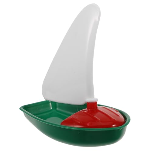 UKCOCO Wassersegelspielzeug Badespielzeug Spielzeugboote für Schwimmboote Pools Miniatur Segelboote schwimmendes Boot Kleinkinder-Schwimmbadboote Poolboot Plastik Grün von UKCOCO