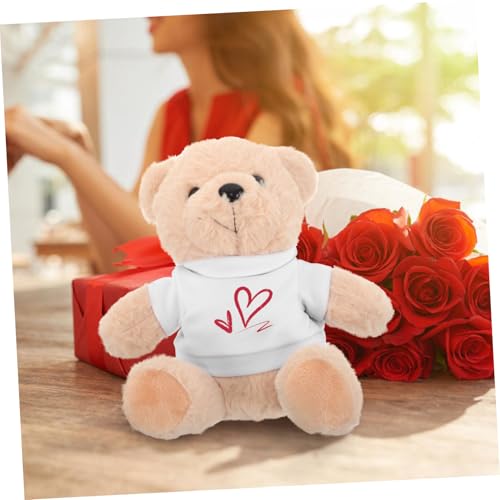 UKCOCO Weicher Plüsch Sitzgröße Blanko T Shirt für DIY Designs Stabiles Kuscheltier für Shower Geburtstag Weihnachten Vielseitiges für Puppenliebhaber von UKCOCO