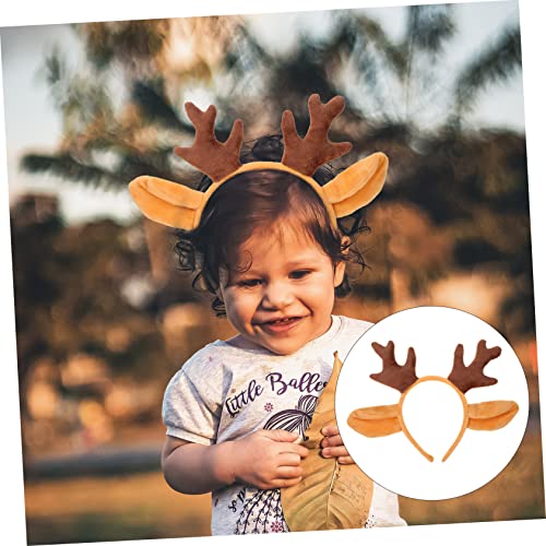 UKCOCO Weihnachtlicher Rentier Geweih Haarreif mit Antler Design Festlicher Kopfschmuck für Damen Party Accessoire für Weihnachten Karneval und Kostümfeiern von UKCOCO