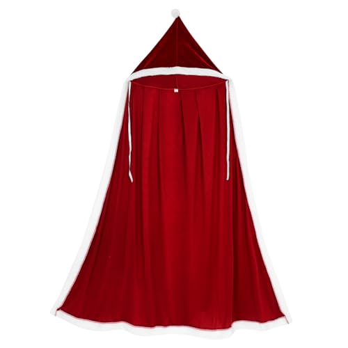 UKCOCO Weihnachtlicher Samt Umhang mit Kapuze Kuscheliger Santa Kostüm Umhang Frontverschluss Weicher Polyester Warm und für Winterfeiern UKCOCO Weihnachtlicher Samt Umhang mit Kapuze Kuscheliger Santa Kostüm Umhang Frontverschluss Weicher Polyester Warm und für Winterfeiern von UKCOCO