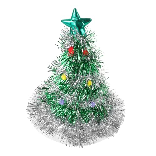 UKCOCO Weihnachtsbaum Hut Licht aus Robustem Vliesstoff Glitzernde Weihnachtsbaum Deko Festlicher Christbaum Schmuck für Erwachsene und Partydeko Witziges Xmas Accessoire UKCOCO Weihnachtsbaum Hut Licht aus Robustem Vliesstoff Glitzernde Weihnachtsbaum Deko Festlicher Christbaum Schmuck für Erwachsene und Partydeko Witziges Xmas Accessoire von UKCOCO