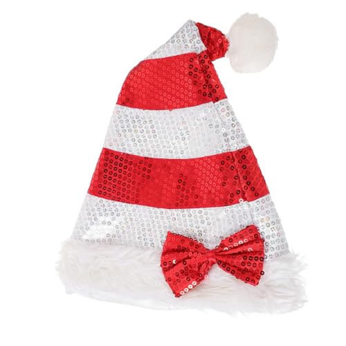 UKCOCO Weihnachtsmütze Plüsch mit Pailletten Rote und Silberne Festliche Nikolausmütze für Erwachsene und Reflektierend Strapazierfähig für Weihnachtsfeiern und Partydekoration UKCOCO Weihnachtsmütze Plüsch mit Pailletten Rote und Silberne Festliche Nikolausmütze für Erwachsene und Reflektierend Strapazierfähig für Weihnachtsfeiern und Partydekoration von UKCOCO