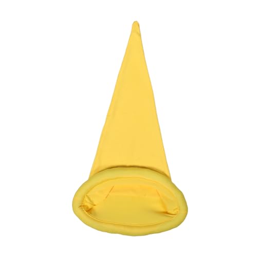 UKCOCO Weihnachtsmütze Zwergendekorationen Zwerg Hüte Party Erwachsene Weihnachten Bühnenshow-Requisitenkappe tragbare Elfenhüte dekorative Zwergenhüte kleine Zwergenhüte Polyester Gelb von UKCOCO