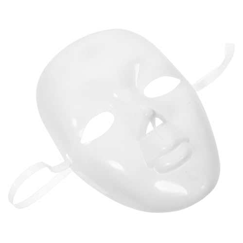 UKCOCO Weiße Blanko Maske zum Bemalen Stabile DIY Maskerade Gesichtsmaske für Party und Cosplay Vielseitiges Zubehör Langlebig und Komfortabel für Kreative Selbstgestaltung von UKCOCO