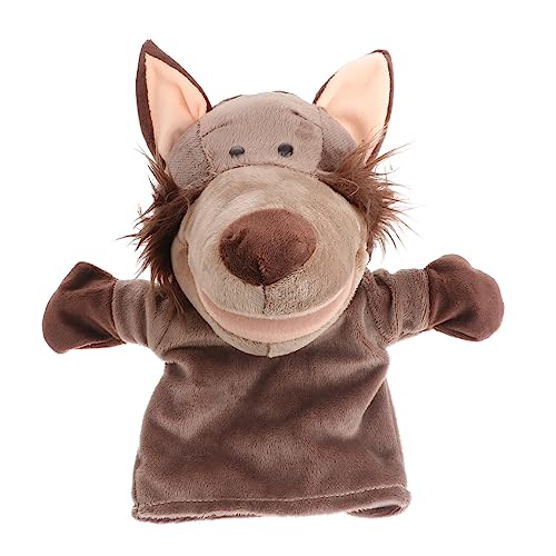 UKCOCO Wolf Handpuppe aus Plüsch Lustiges Tier Handspielzeug für Puppentheater Geschichtenerzählen und Rollenspiele für Mädchen und Jungen UKCOCO Wolf Handpuppe aus Plüsch Lustiges Tier Handspielzeug für Puppentheater Geschichtenerzählen und Rollenspiele für Mädchen und Jungen von UKCOCO
