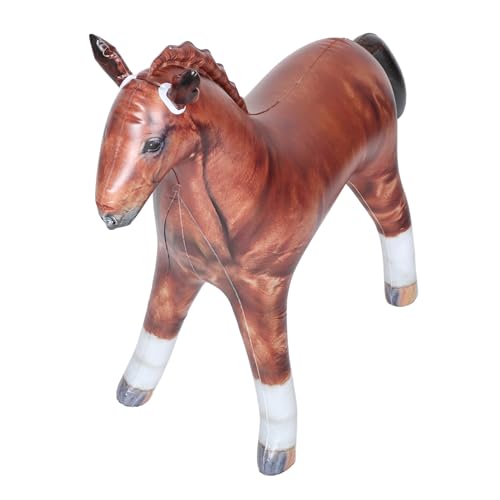 UKCOCO aufblasbare Tiere aufblasbare Nutztiere aufblasbares aufblasbare Kuh PVC Light Brown von UKCOCO