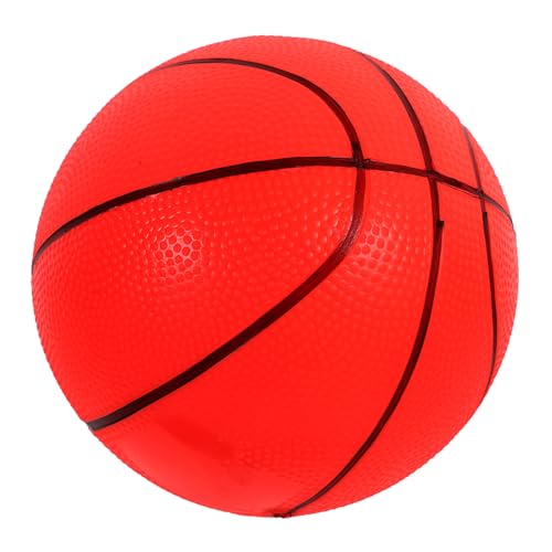UKCOCO aufblasbarer Hüpfball Kindersport Basketball Kleiner Basketball trainieren Basketball trainieren Ballspielzeug Outdoor-Basketballtraining PVC rot von UKCOCO