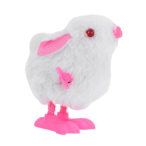 UKCOCO hüpfendes Hasenuhrwerk Kleinkinder Kaninchen aufziehen Springen ausgestopft Dschungeltierfiguren Hasenmädchen Figur Kaninchen Plüsch Plüschhasen Plastik von UKCOCO