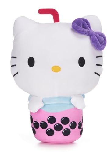 Bubble Tea Hello Kitty Boba Plüschtier, Pink, 25,4 cm, Hello Kitty Squishy Plüsch von UKToyworld