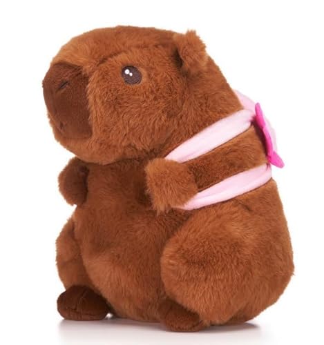 UKToyworld 25,4 cm Capybara Axoltol Plüsch Rucksack Dunkelbraun Capybara mit Tier UKToyworld 25,4 cm Capybara Axoltol Plüsch Rucksack Dunkelbraun Capybara mit Tier von UKToyworld