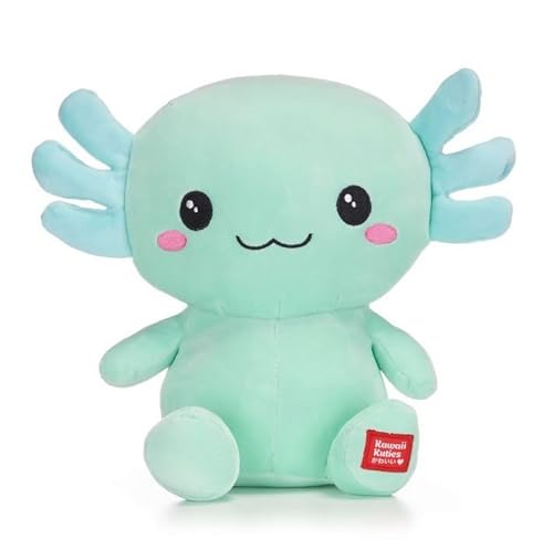 UKToyworld Kawaii Kuties Plüsch Salamander 25,4 cm Axolotl Soft Squashy Pastel Geen Stofftier von UKToyworld