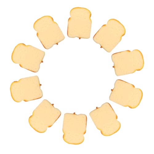 ULDIGI 10 Stück Teiliges Realistische Toastbrot Deko Scheiben für Küche und Party Täuschend Echte Künstliche Brotscheiben als Fotorequisiten und Lebensmittelmodell ULDIGI 10 Stück Teiliges Realistische Toastbrot Deko Scheiben für Küche und Party Täuschend Echte Künstliche Brotscheiben als Fotorequisiten und Lebensmittelmodell von ULDIGI