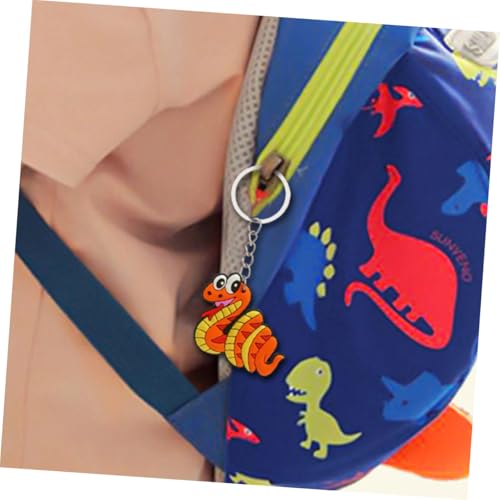 ULDIGI 18 Stück Teiliges Schlangen Schlüsselanhänger Niedliche Tierform Kreative Mitgebsel für Kindergeburtstag Gastgeschenke für Junge Mädchen Party Füller und Bag Charms von ULDIGI