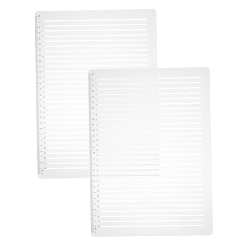 ULDIGI 2 Sätze Multi-Purpose Paralleles Lineal Abstand Kunststoff Lineal Schablone für Kalligraphie Zeichnen Umschlag Adressierung DIY Vorlage Robust und Leicht Portable ULDIGI 2 Sätze Multi-Purpose Paralleles Lineal Abstand Kunststoff Lineal Schablone für Kalligraphie Zeichnen Umschlag Adressierung DIY Vorlage Robust und Leicht Portable von ULDIGI
