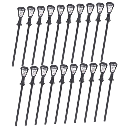 ULDIGI 20Stücke Teiliges Gartenlampen Realistische Straßenlaternen für Garten und Landschaftsdekoration für Bastelprojekte und Farbenfrohe Szenen ULDIGI 20Stücke Teiliges Gartenlampen Realistische Straßenlaternen für Garten und Landschaftsdekoration für Bastelprojekte und Farbenfrohe Szenen von ULDIGI