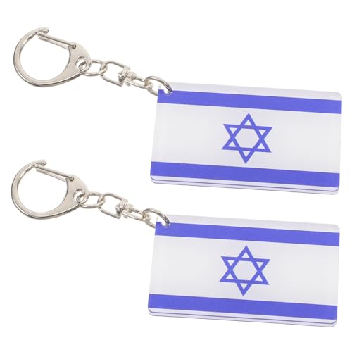 ULDIGI 2pcs Kreativer Israel Flagge Schlüsselkettenschlüsselring Für Autoschlüsselbeutel Anhänger Patriotische Schlüsselringzubehör Flagge Key Ring Flag Schlüsselkette ULDIGI 2pcs Kreativer Israel Flagge Schlüsselkettenschlüsselring Für Autoschlüsselbeutel Anhänger Patriotische Schlüsselringzubehör Flagge Key Ring Flag Schlüsselkette von ULDIGI