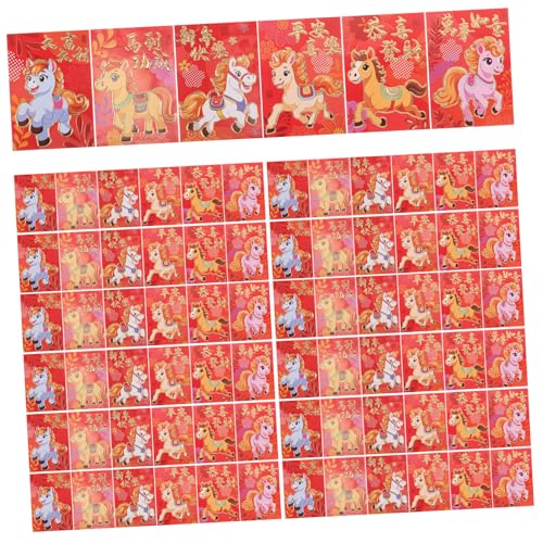 ULDIGI 300 Stk. Rote Umschläge Jahr Des Pferdes Chinesische Hong Bao mit Eleganten Pferdemustern für Frühlingsfest Stilvolle Glücksgeldtaschen Praktische Geschenkverpackung ULDIGI 300 Stk. Rote Umschläge Jahr Des Pferdes Chinesische Hong Bao mit Eleganten Pferdemustern für Frühlingsfest Stilvolle Glücksgeldtaschen Praktische Geschenkverpackung von ULDIGI