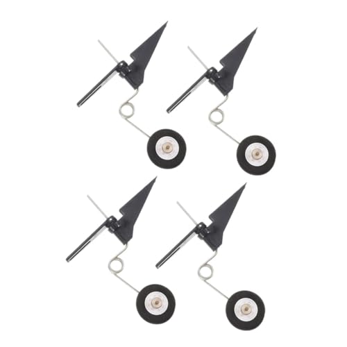 ULDIGI 4 Stück Teiliges Rc Flugzeug Heckrad- Modellflugzeug Landestützräder Stabile Unterwagen-ersatzteile für DIY Flugmodelle für Einfache Montage für Sanfte Landungen von ULDIGI