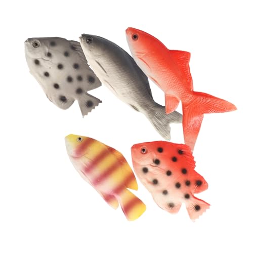 ULDIGI 5 Stück Teiliges Realistischer Fischmodelle aus PU Interaktive Meereslebewesen für Bildung Dekoration und Spiel Fördert Tierische Erkennung und Meeresbiologie ULDIGI 5 Stück Teiliges Realistischer Fischmodelle aus PU Interaktive Meereslebewesen für Bildung Dekoration und Spiel Fördert Tierische Erkennung und Meeresbiologie von ULDIGI