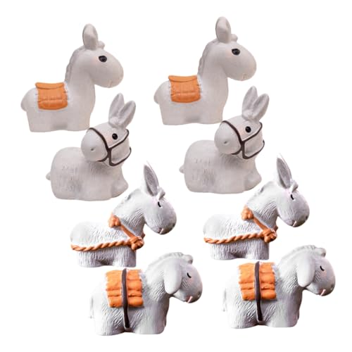 ULDIGI 8 Stück Mini-eselfiguren Moos-Dekoration Kunstharz-Ornament Miniatur-tiermodell Kleine Gartenskulpturen Für Landschaftsbau ULDIGI 8 Stück Mini-eselfiguren Moos-Dekoration Kunstharz-Ornament Miniatur-tiermodell Kleine Gartenskulpturen Für Landschaftsbau von ULDIGI