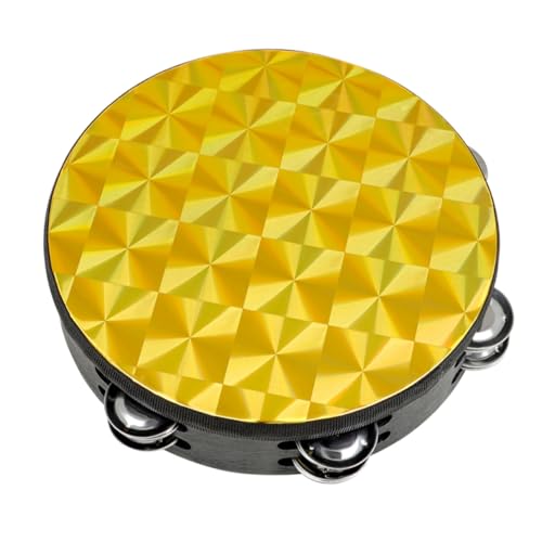 ULDIGI Doppelreihiges Handtrommel Tamburin Musikinstrument Musikspielzeug Früherziehung Leichtes Percussion Instrument mit Farbigen Schellen Bühnenperformance ULDIGI Doppelreihiges Handtrommel Tamburin Musikinstrument Musikspielzeug Früherziehung Leichtes Percussion Instrument mit Farbigen Schellen Bühnenperformance von ULDIGI