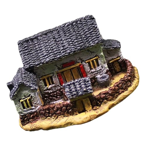 ULDIGI Resin Miniaturhaus mit Rustikalem Landhausstil Kleines Dekoratives Häuschen für Schreibtisch Regal und Fotografie Detailliertes Miniaturmodell als Ländliche Wohnraumdekoration ULDIGI Resin Miniaturhaus mit Rustikalem Landhausstil Kleines Dekoratives Häuschen für Schreibtisch Regal und Fotografie Detailliertes Miniaturmodell als Ländliche Wohnraumdekoration von ULDIGI