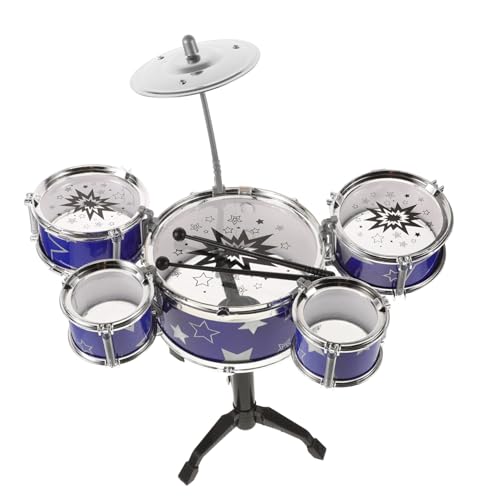 ULDIGI Satz Mini -Drum - Spielzeugtrommeln Drumset Mini-Percussion- Kleinkinderinstrumente Kindertrommel Trommeln Schlagzeug Musikalisches Blue Plastik ULDIGI Satz Mini -Drum - Spielzeugtrommeln Drumset Mini-Percussion- Kleinkinderinstrumente Kindertrommel Trommeln Schlagzeug Musikalisches Blue Plastik von ULDIGI