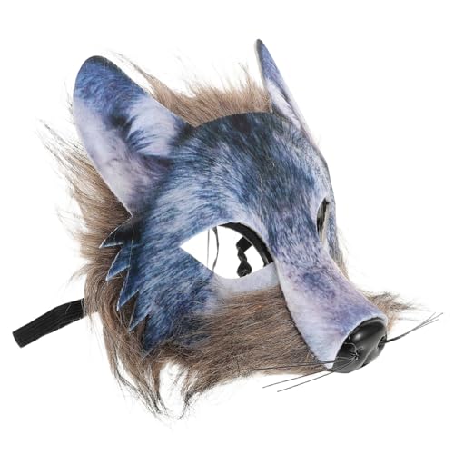 ULDIGI Tiger Halbgesichts Maske Erwachsene Atmungsaktive Tiergesichts Maske für Halloween Karneval Cosplay Geburtstagsfeier und Bühnenauftritte Robuste Passform Vielseitiges Partyzubehör von ULDIGI