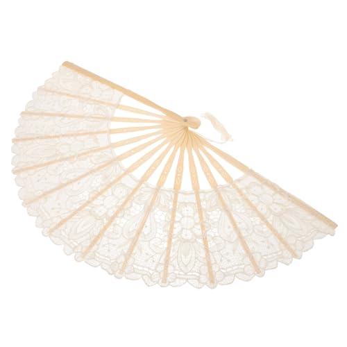 ULDIGI Vintage Faltbarer Handfächer aus Besticktem mit Zarter Spitzenverzierung und Dekorativer Quaste Leichter Tragbarer Fächer für Tanz Performance und Sommerliche Dekoration ULDIGI Vintage Faltbarer Handfächer aus Besticktem mit Zarter Spitzenverzierung und Dekorativer Quaste Leichter Tragbarer Fächer für Tanz Performance und Sommerliche Dekoration von ULDIGI