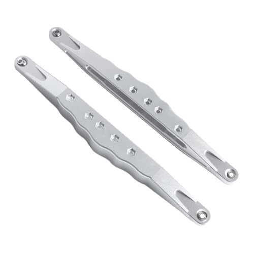 1 Paar CNC-Aluminiumlegierung hinten unten Querlenker RC Upgrade Teile für 1/6 LOSI Super Baja Rey 2.0 Off-Road RC Auto (Silber) von ULIIK