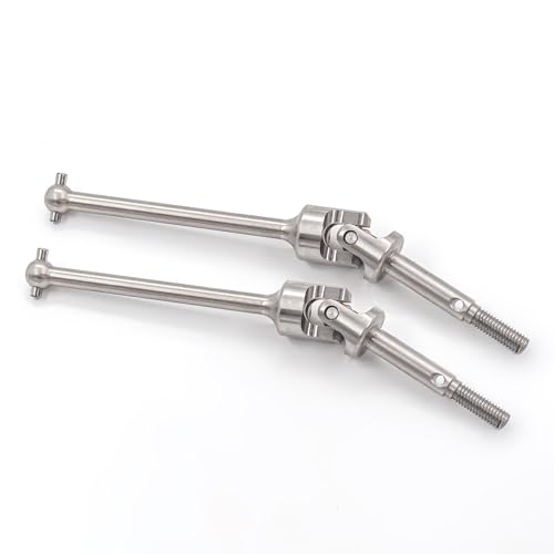 1 Paar Edelstahl Front CVD Antriebswelle RC Upgrade Teile für LOSI 1/8 LMT 4WD Solid AXLE Monster Truck RC Car von ULIIK