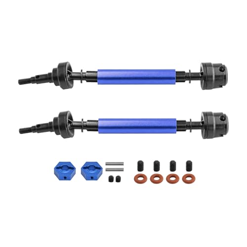 1 Paar Metall Hintere CVD Antriebswelle mit Rad Hex Adapter RC Upgrade Teile für ARRMA 1/10 2WD Gorgon RC Car (Blau) von ULIIK