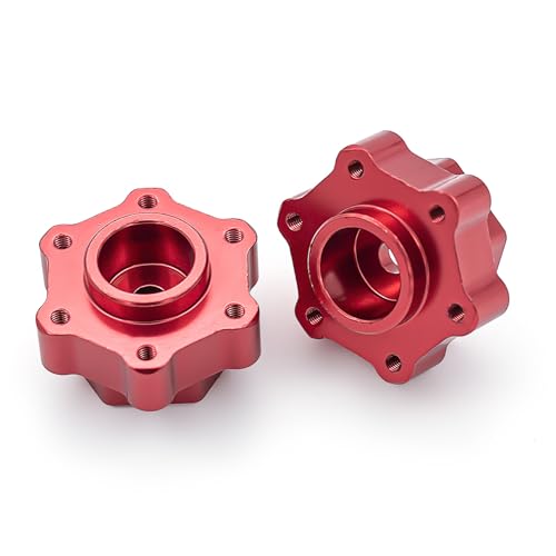 1 Paar breiter Adapter aus Aluminiumlegierung für LOSI LMT Monster Truck RC Auto (rot) von ULIIK