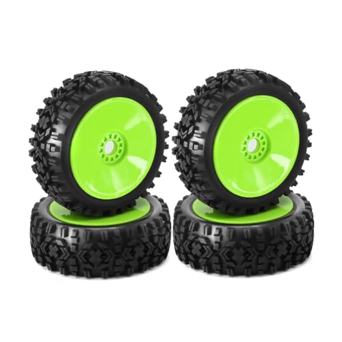 4 Stück RC 1/8 4WD Nitro Off-Road Buggy RC Auto Ersatzrad (grün) von ULIIK