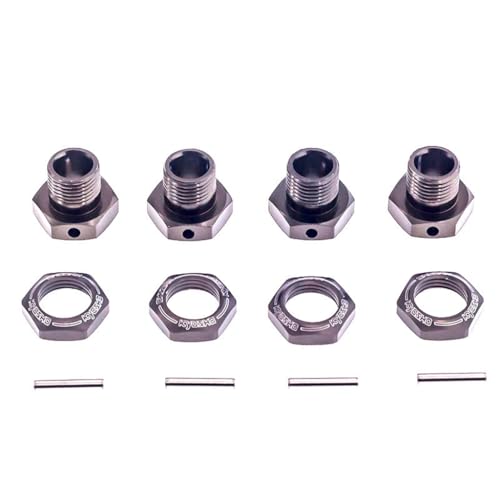 4 x 17 mm Metallrad-Sechskant-Adapter, RC-Upgrade-Teile für KYOSHO MP9 MP10 RC Auto 4 x 17 mm Metallrad-Sechskant-Adapter, RC-Upgrade-Teile für KYOSHO MP9 MP10 RC Auto von ULIIK