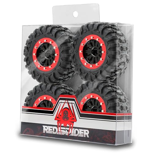 4 x Aluminium-Legierungsfelgen, 65 x 26 mm, Sechskant-Nabe, 7 mm, RC-Ersatzteile für 1/24 HobbyPlus UDIRC UCX24 RC Car (Typ A) von ULIIK