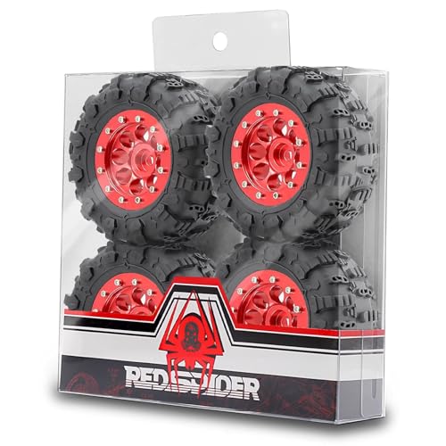 4 x Aluminium-Legierungsfelgen, 65 x 26 mm, Sechskant-Nabe, 7 mm, RC-Ersatzteile für 1/24 HobbyPlus UDIRC UCX24 RC Car (Typ B) von ULIIK