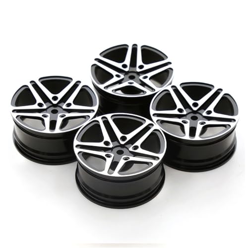 4 x Metall-Radnabe RC Ersatzteile für 1/10 Sakura 3 Racing HSP 94122 Kyosho FW06 Drift Touring RC Rennwagen (schwarz) von ULIIK