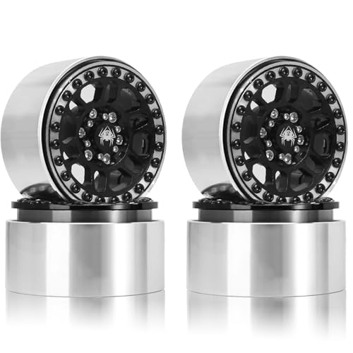 4 x Metall-Radnaben-Reifen, 52 x 31 mm, Sechskant-Adapter, 12 mm, RC, verbesserte Teile für 1/10 SCX10 III TRX4 90046 D90 Crawler RC Kletterauto von ULIIK