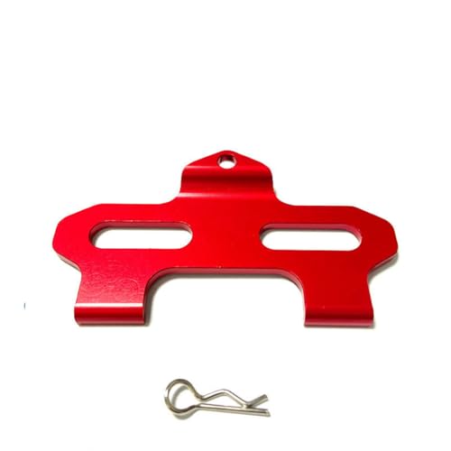 Akku-Druckplatte aus Aluminiumlegierung, RC-Upgrade-Teile-Set für TRAXXAS 1/18 LaTrax Teton RC Auto (rot) von ULIIK
