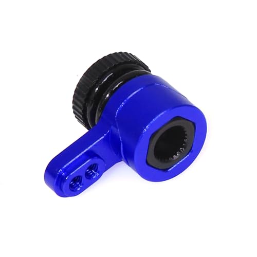 Aluminium 25T Entlade-Servohorn RC verbesserte Teile für LOSI 1/18 Mini LMT 4X4 ARRMA 1/18 Typhon GROM Granit AXIAL 1/18 UTB18 Capra RC Auto (blau) von ULIIK