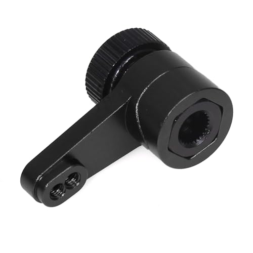 Aluminium 25T Entlade-Servohupe RC verbesserte Teile für AXIAL 1/10 RBX10 SCX10 90046 Capra 1.9 UTB LOSI 1/8 LMT Solid Axle 4WD Monster Truck RC Auto (schwarz) von ULIIK