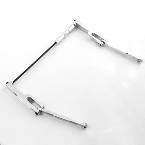 Aluminium-Legierung Anti-Roll-Stange RC verbesserte Teile für Axial 1/10 RBX10 Ryft 4WD Scale Rock Bouncer AXI03005 RC Car (Silber) von ULIIK