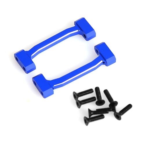 Aluminium-Stoßdämpfer-Halterung, Verstärkung, Sitz, RC, verbesserte Teile für LOSI 1/18 Mini LMT 4X4 gebürsteter Monstertruck RTR-LOS01026 RC Auto (blau) von ULIIK